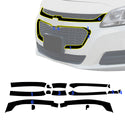 Fits Chevrolet Malibu 2013-2015 Vinyl Chrome Delete Grille Blackout Decal Stickers Overlay Film - Bogar Tech Designs