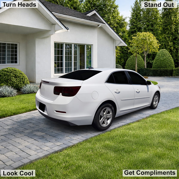 Fits Chevrolet Malibu 2013-2015 Full Headlight Taillight Precut Smoked PPF Tint Kit Film Overlay  - Bogar Tech Designs