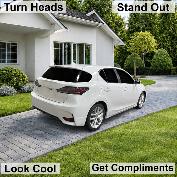 Fits Lexus CT200 2011-2018 Full Headlight Taillight Precut Smoked PPF Tint Kit Film Overlay  - Bogar Tech Designs
