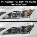 Fits Lexus CT200 2011-2018 Full Headlight Taillight Precut Smoked PPF Tint Kit Film Overlay  - Bogar Tech Designs