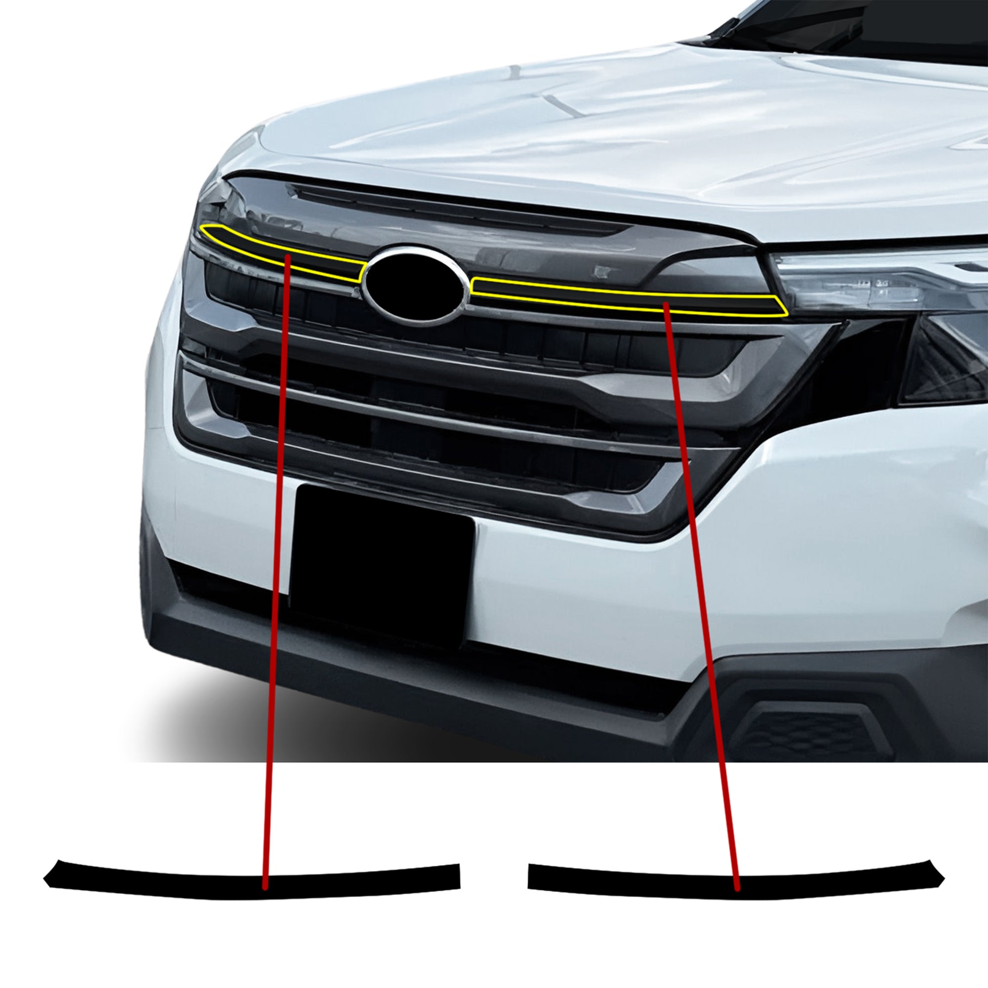 Subaru Forester 2025-2027 Blackout Chrome Delete Kit – Precut