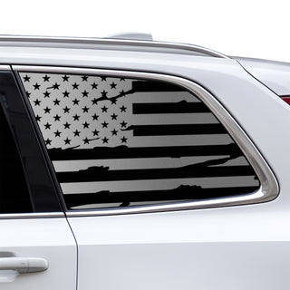 Fits Volvo XC90 2020-2025 Quarter Window American Flag Vinyl Decal Stickers - Bogar Tech Designs