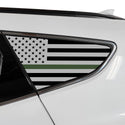 Fits Hyundai Santa Fe Sport 2013-2018 Quarter Window American Flag Vinyl Decal Stickers - Bogar Tech Designs