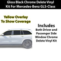 Fits Mercedes-Benz GLS 2024-2026 Vinyl Chrome Delete Grille Blackout Decal Stickers Overlay Film - Bogar Tech Designs