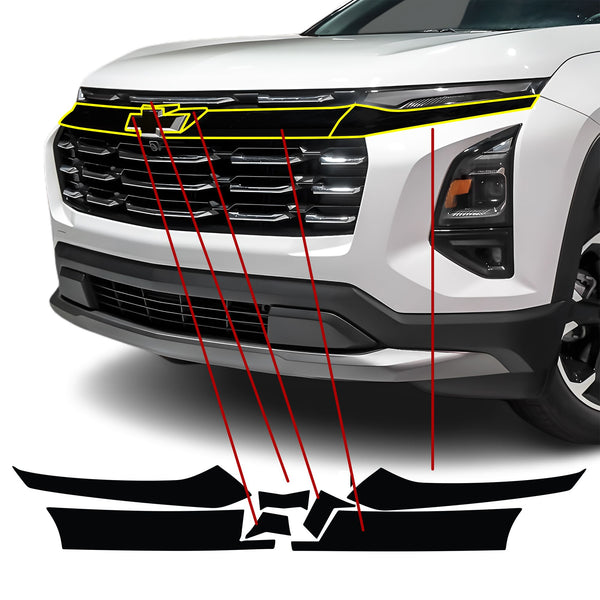 Chevy Equinox 2025-2026 Blackout Chrome Delete Kit – Precut Gloss Black Vinyl Overlays