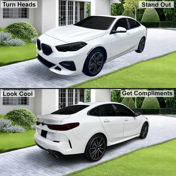 Fits BMW 2 Series 2020-2024 Full Headlight Taillight Precut Smoked PPF Tint Kit Film Overlay  - Bogar Tech Designs