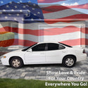 Fits Pontiac Grand Prix 1997-2003 Quarter Window American Flag Vinyl Decal Stickers - Bogar Tech Designs