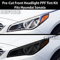Fits Hyundai Sonata 2015-2017 Full Headlight Taillight Precut Smoked PPF Tint Kit Film Overlay  - Bogar Tech Designs