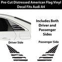Fits Audi A4 2020-2025 Quarter Window American Flag Vinyl Decal Stickers - Bogar Tech Designs