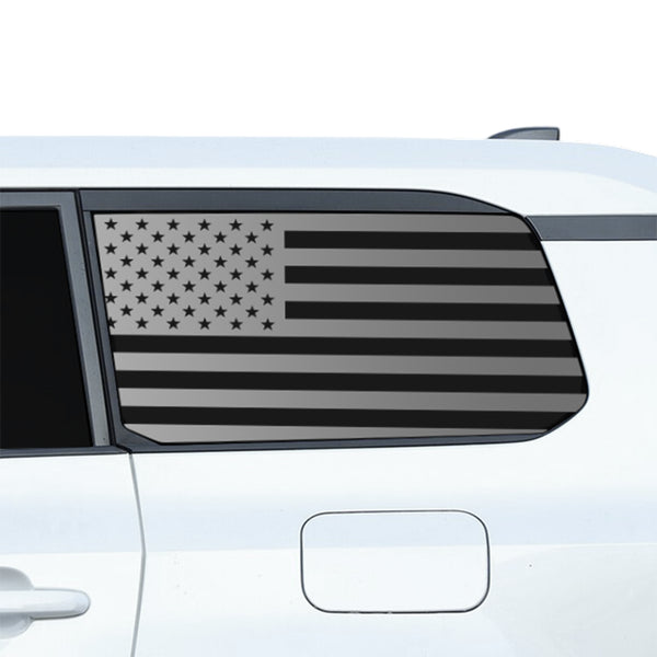 American Flag Quarter Window Decal for Toyota Land Cruiser 2024-2026 – Precut Matte Black Vinyl