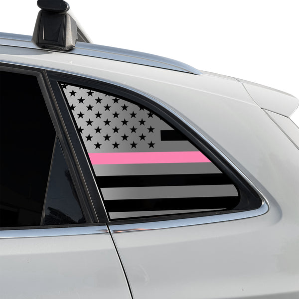 Fits Audi Q5 2009-2017 Quarter Window American Flag Vinyl Decal Stickers - Bogar Tech Designs