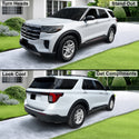 Fits Ford Explorer 2025-2026 Full Headlight Taillight Precut Smoked PPF Tint Kit Film Overlay  - Bogar Tech Designs
