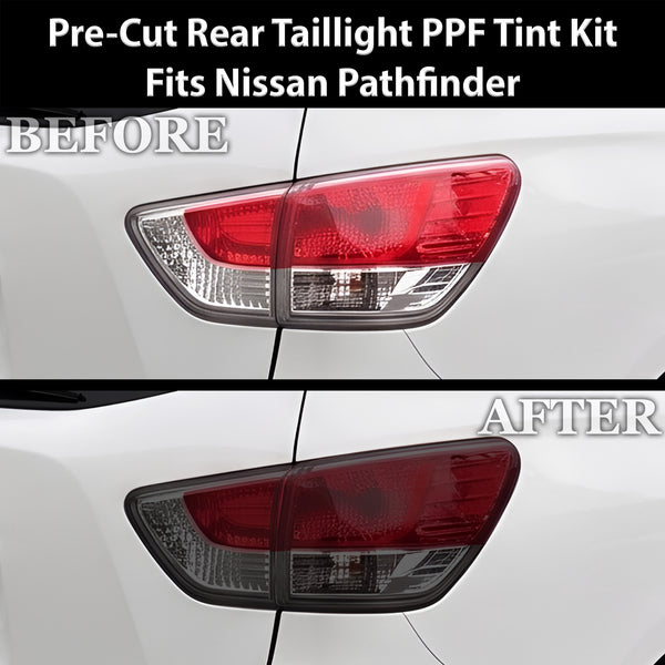 Fits Nissan Pathfinder 2013-2016 Full Headlight Taillight Precut Smoked PPF Tint Kit Film Overlay  - Bogar Tech Designs