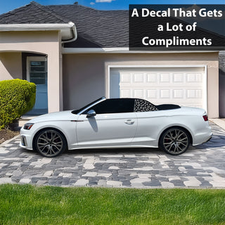 Fits Audi S5 Convertible 2020-2024 Animal Leopard Cheetah Cow Window Vinyl Decal Stickers - Bogar Tech Designs