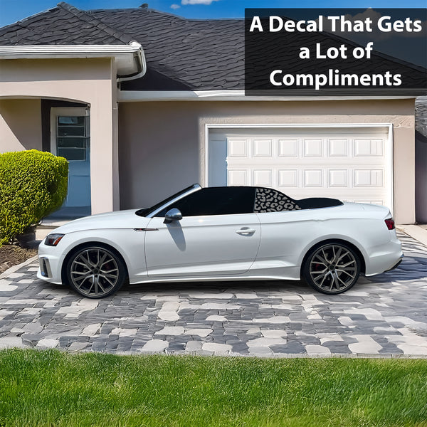 Fits Audi S5 Convertible 2020-2024 Animal Leopard Cheetah Cow Window Vinyl Decal Stickers - Bogar Tech Designs