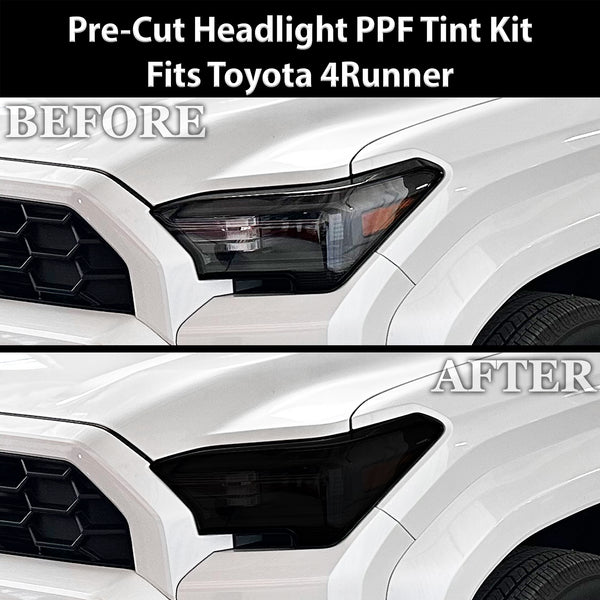 Fits Toyota 4Runner 2025-2026 Full Headlight Taillight Precut Smoked PPF Tint Kit Film Overlay  - Bogar Tech Designs