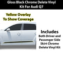 Fits Audi Q7 2017-2019 Vinyl Chrome Delete Grille Blackout Decal Stickers Overlay Film - Bogar Tech Designs