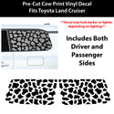 Fits Toyota Land Cruiser 2024-2026 Animal Leopard Cheetah Cow Window Vinyl Decal Stickers - Bogar Tech Designs