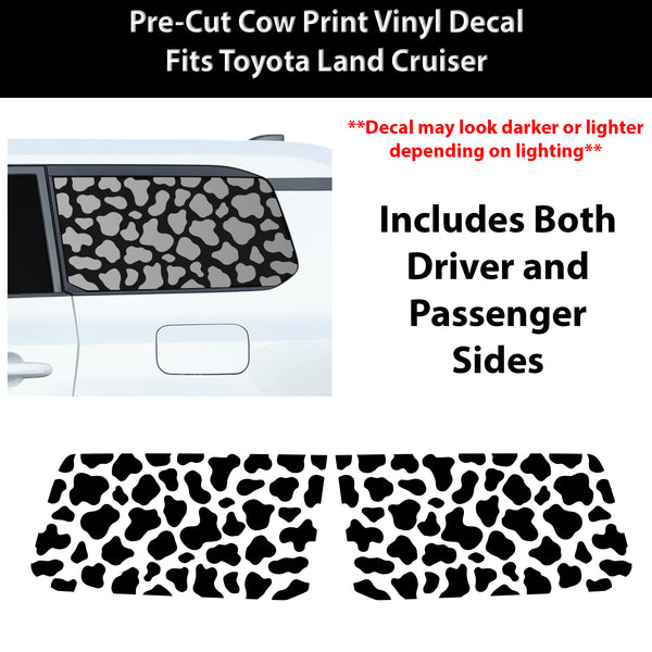 Fits Toyota Land Cruiser 2024-2026 Animal Leopard Cheetah Cow Window Vinyl Decal Stickers - Bogar Tech Designs