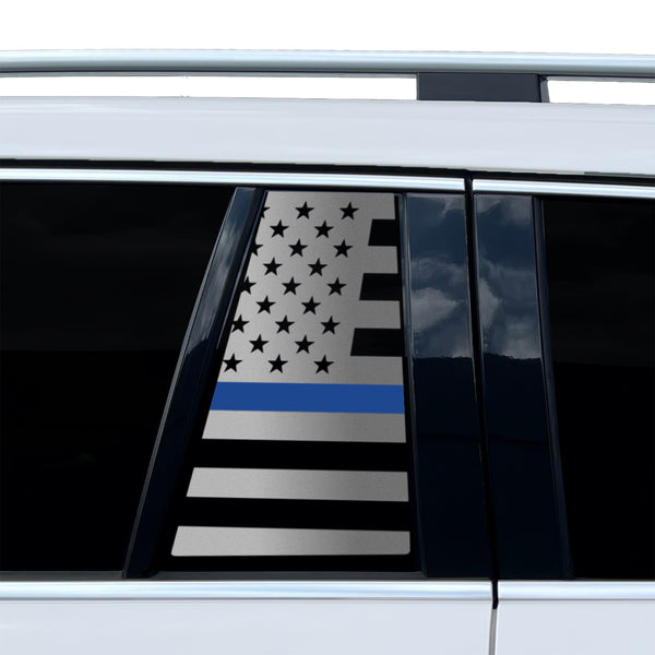 Fits Mercedes-Benz GLS 2017-2019 Quarter Window American Flag Vinyl Decal Stickers - Bogar Tech Designs