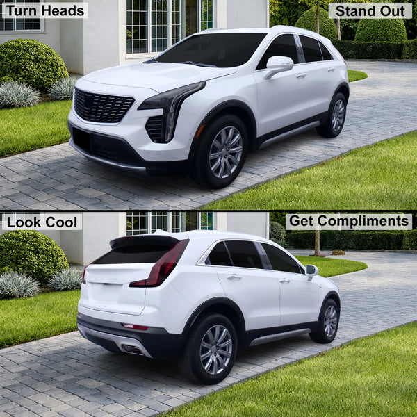 Fits Cadillac XT4 2019-2023 Full Headlight Taillight Precut Smoked PPF Tint Kit Film Overlay  - Bogar Tech Designs