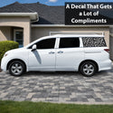 Fits Nissan Quest 2011-2017 Animal Leopard Cheetah Cow Window Vinyl Decal Stickers - Bogar Tech Designs
