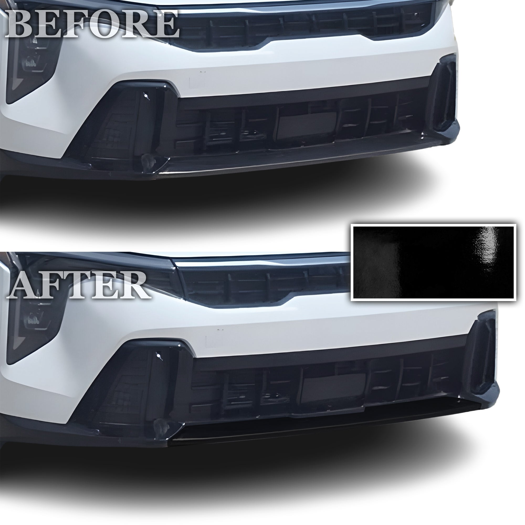 Fits Kia K4 GT-Line 2024-2026 Vinyl Chrome Delete Grille Blackout Decal Stickers Overlay Film - Bogar Tech Designs