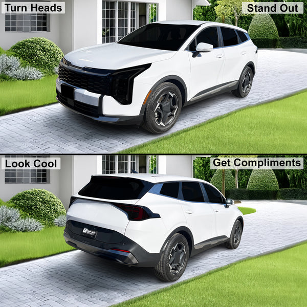 Fits Kia Sportage 2026-2027 Full Headlight Taillight Precut Smoked PPF Tint Kit Film Overlay  - Bogar Tech Designs