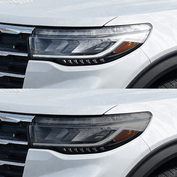 Fits Ford Explorer 2025-2026 Full Headlight Taillight Precut Smoked PPF Tint Kit Film Overlay  - Bogar Tech Designs