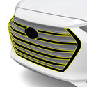 Fits Hyundai Elantra 2017-2018 Vinyl Chrome Delete Grille Blackout Decal Stickers Overlay Film - Bogar Tech Designs