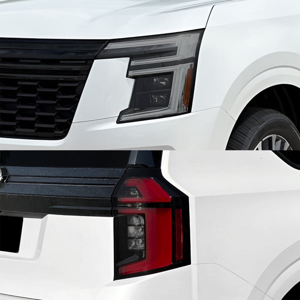 Fits Nissan Armada 2025-2026 Full Headlight Taillight Precut Smoked PPF Tint Kit Film Overlay  - Bogar Tech Designs