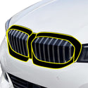 Fits BMW 3 Series 2019-2022 Vinyl Chrome Delete Grille Blackout Decal Stickers Overlay Film - Bogar Tech Designs