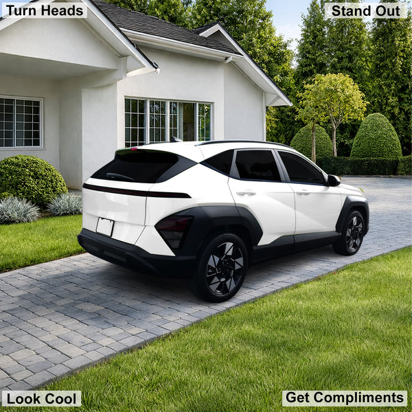 Fits Hyundai Kona 2024-2026 Full Headlight Taillight Precut Smoked PPF Tint Kit Film Overlay  - Bogar Tech Designs