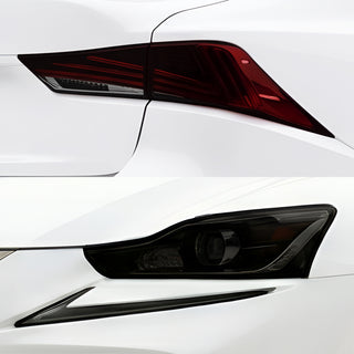 Fits Lexus IS 2017-2020 Full Headlight Taillight Precut Smoked PPF Tint Kit Film Overlay  - Bogar Tech Designs