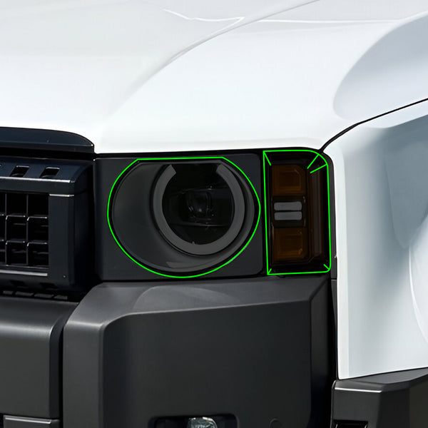 Fits Toyota Land Cruiser 2024-2026 Full Headlight Taillight Precut Smoked PPF Tint Kit Film Overlay  - Bogar Tech Designs