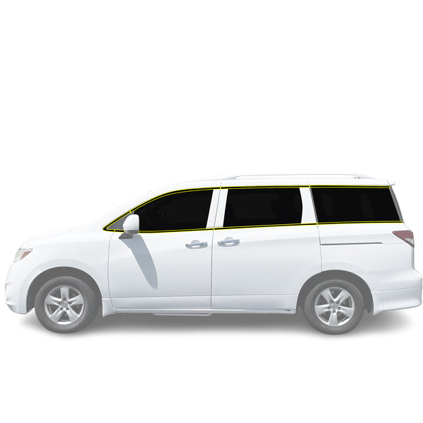 Fits Nissan Quest 2011-2017 Vinyl Chrome Delete Grille Blackout Decal Stickers Overlay Film - Bogar Tech Designs
