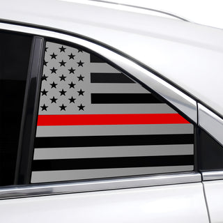 Fits Cadillac XT4 2019-2023 Quarter Window American Flag Vinyl Decal Stickers - Bogar Tech Designs