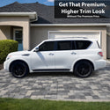 Fits Nissan Armada 2017-2020 Vinyl Chrome Delete Grille Blackout Decal Stickers Overlay Film - Bogar Tech Designs