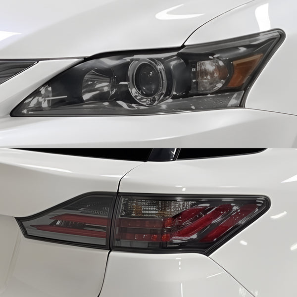 Fits Lexus CT200 2011-2018 Full Headlight Taillight Precut Smoked PPF Tint Kit Film Overlay  - Bogar Tech Designs