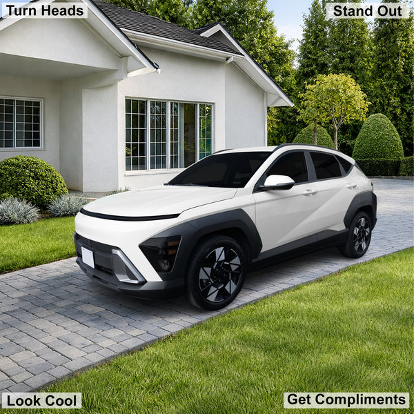 Fits Hyundai Kona 2024-2026 Full Headlight Taillight Precut Smoked PPF Tint Kit Film Overlay  - Bogar Tech Designs