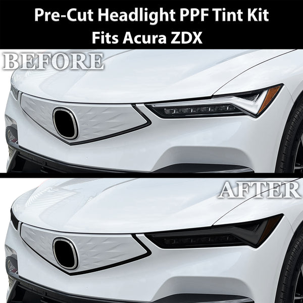 Fits Acura ZDX 2024-2026 Full Headlight Taillight Precut Smoked PPF Tint Kit Film Overlay  - Bogar Tech Designs