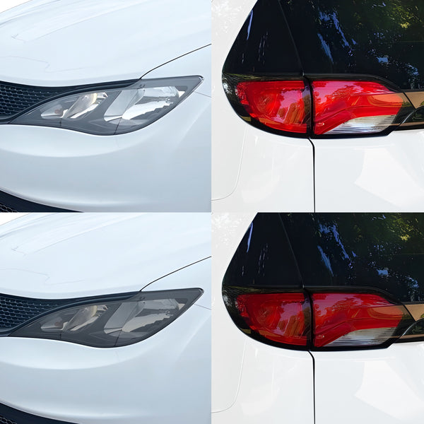 Fits Chrysler Voyager 2020-2025 Full Headlight Taillight Precut Smoked PPF Tint Kit Film Overlay  - Bogar Tech Designs