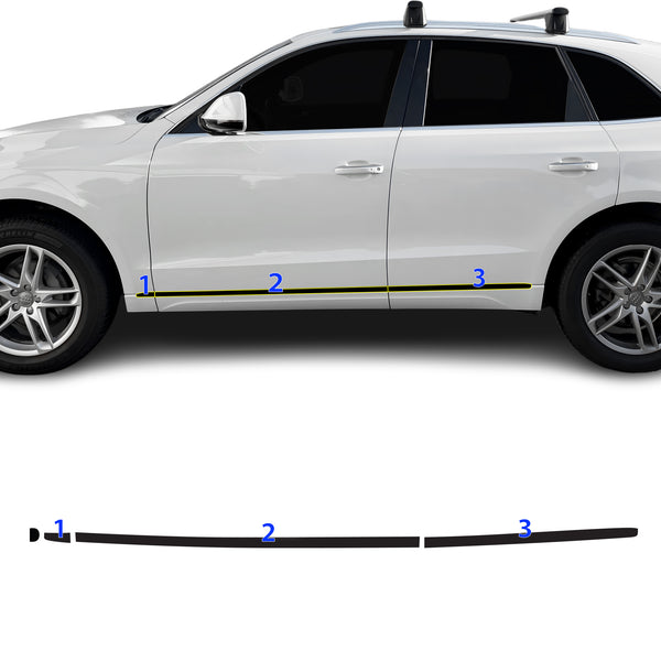 Fits Audi Q5 2013-2017 Vinyl Chrome Delete Grille Blackout Decal Stickers Overlay Film - Bogar Tech Designs