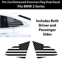 Fits BMW 2 Series 2020-2024 Quarter Window American Flag Vinyl Decal Stickers - Bogar Tech Designs