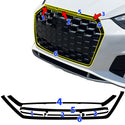 Fits Audi S5 Convertible 2020-2024 Vinyl Chrome Delete Grille Blackout Decal Stickers Overlay Film - Bogar Tech Designs