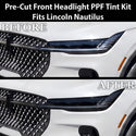 Fits Lincoln Nautilus 2024-2026 Full Headlight Taillight Precut Smoked PPF Tint Kit Film Overlay  - Bogar Tech Designs