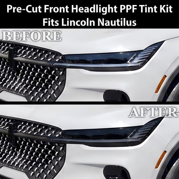 Fits Lincoln Nautilus 2024-2026 Full Headlight Taillight Precut Smoked PPF Tint Kit Film Overlay  - Bogar Tech Designs