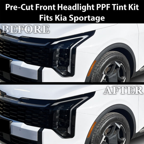 Fits Kia Sportage 2026-2027 Full Headlight Taillight Precut Smoked PPF Tint Kit Film Overlay  - Bogar Tech Designs