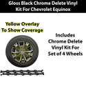 Fits Chevrolet Equinox 2025-2027 Vinyl Chrome Delete Grille Blackout Decal Stickers Overlay Film - Bogar Tech Designs
