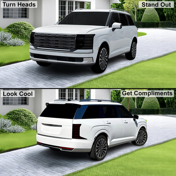 Fits Hyundai Palisade 2026-2027 Full Headlight Taillight Precut Smoked PPF Tint Kit Film Overlay  - Bogar Tech Designs